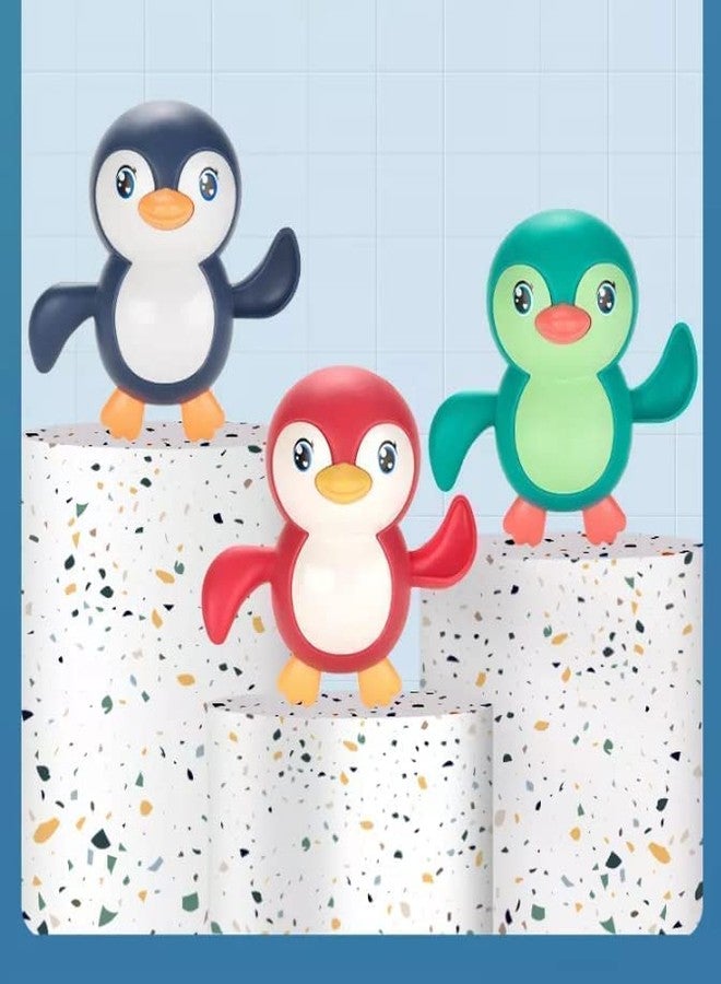 BOTIST Wind Up Swimming Penguin Bath Toy, Floating Playing Toy in Bathroom Beach Pool, Colorful Water Toys for Girls & Boys - Multicolor ( Pack of 1 ) - Image 2